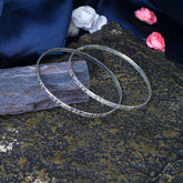 Noorelle Silver Bangles